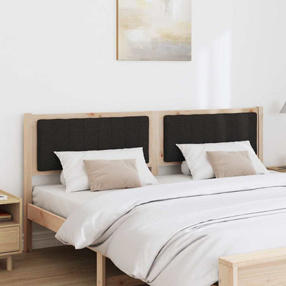 Gepolstertes Kopfteil Braun 180 cm Massives Kiefernholz