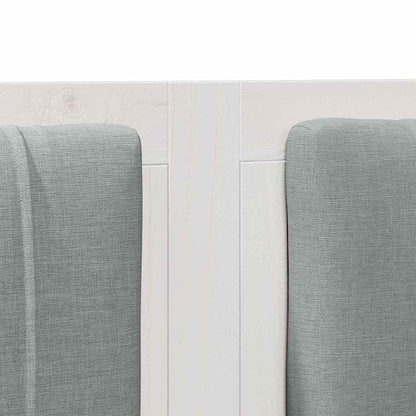 Gepolstertes Kopfteil Weiß 140 cm Massives Kiefernholz