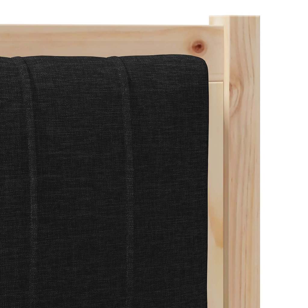 Gepolstertes Kopfteil Braun 100 cm Massives Kiefernholz