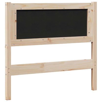 Gepolstertes Kopfteil Braun 100 cm Massives Kiefernholz