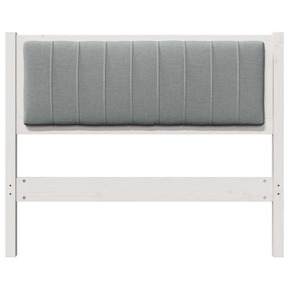 Gepolstertes Kopfteil Weiß 100 cm Massives Kiefernholz