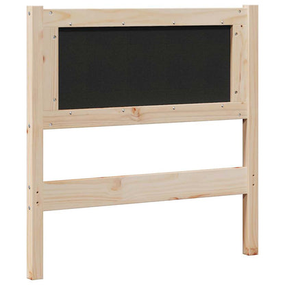 Gepolstertes Kopfteil Braun 80 cm Massives Kiefernholz