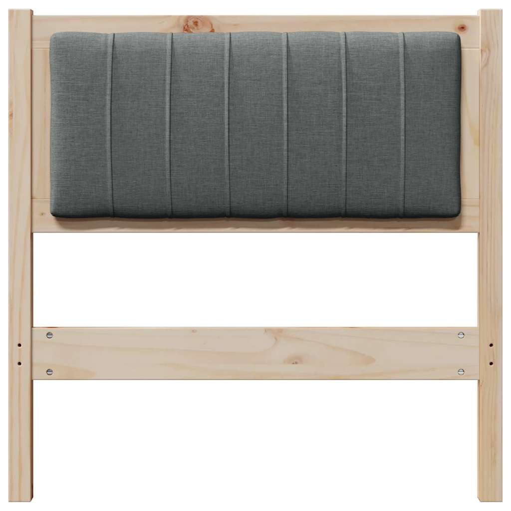 Gepolstertes Kopfteil Braun 75 cm Massives Kiefernholz