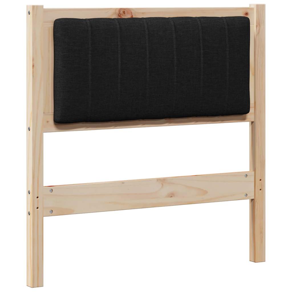 Gepolstertes Kopfteil Braun 75 cm Massives Kiefernholz