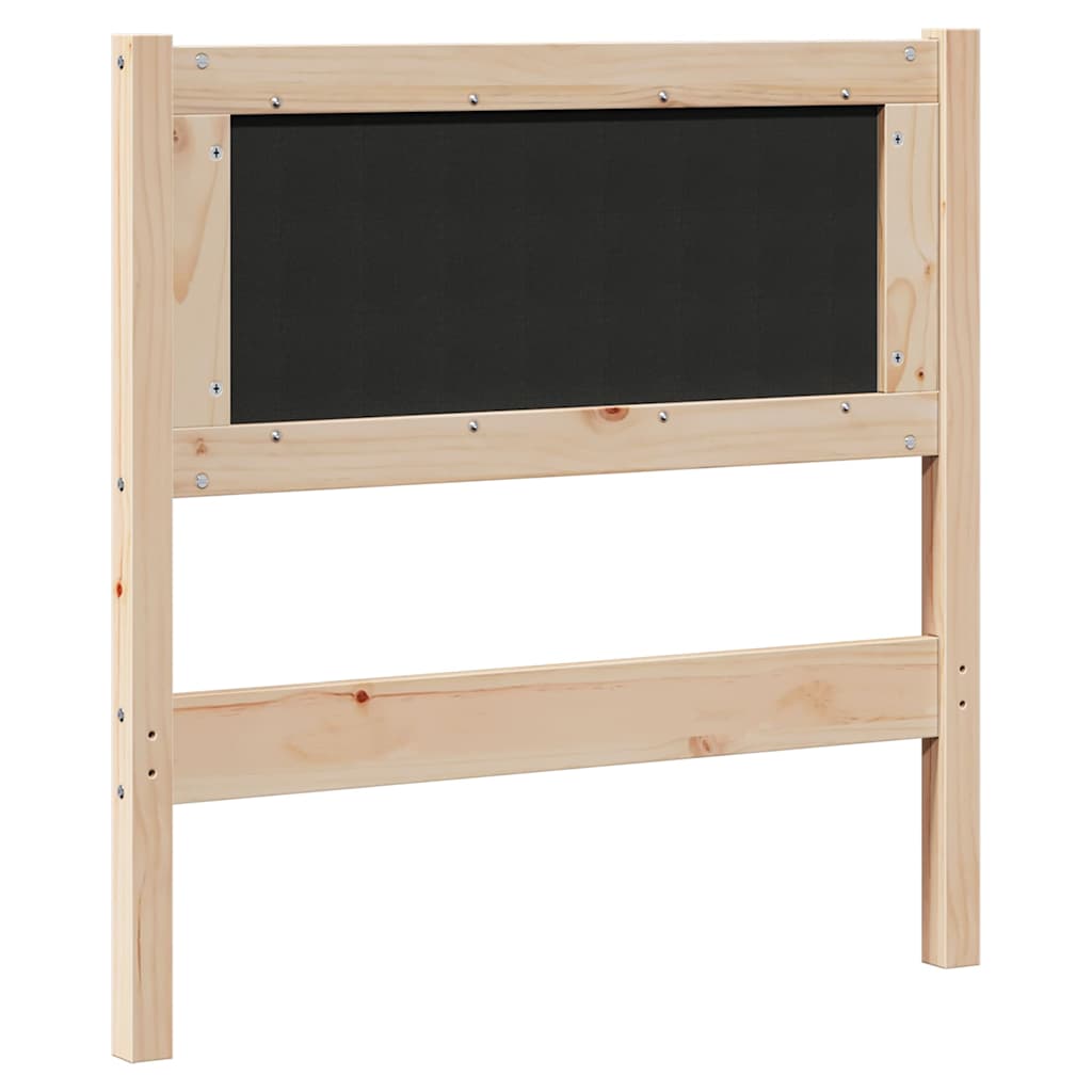 Gepolstertes Kopfteil Braun 75 cm Massives Kiefernholz