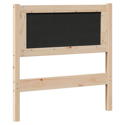 Gepolstertes Kopfteil Braun 75 cm Massives Kiefernholz