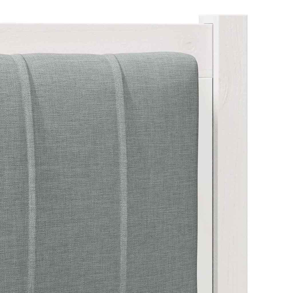 Gepolstertes Kopfteil Weiß 75 cm Massives Kiefernholz