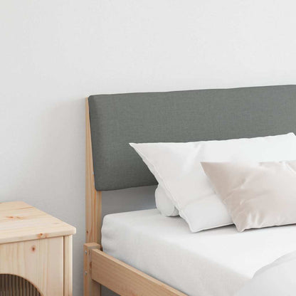 Gepolstertes Kopfteil Dunkelgrau 200 cm Massives Kiefernholz