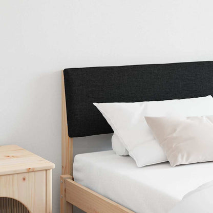 Gepolstertes Kopfteil Schwarz 180 cm Massives Kiefernholz
