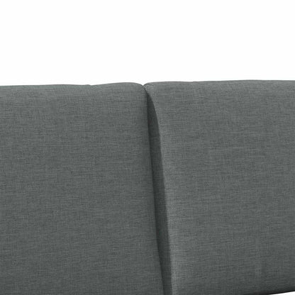 Gepolstertes Kopfteil Dunkelgrau 160 cm Massives Kiefernholz