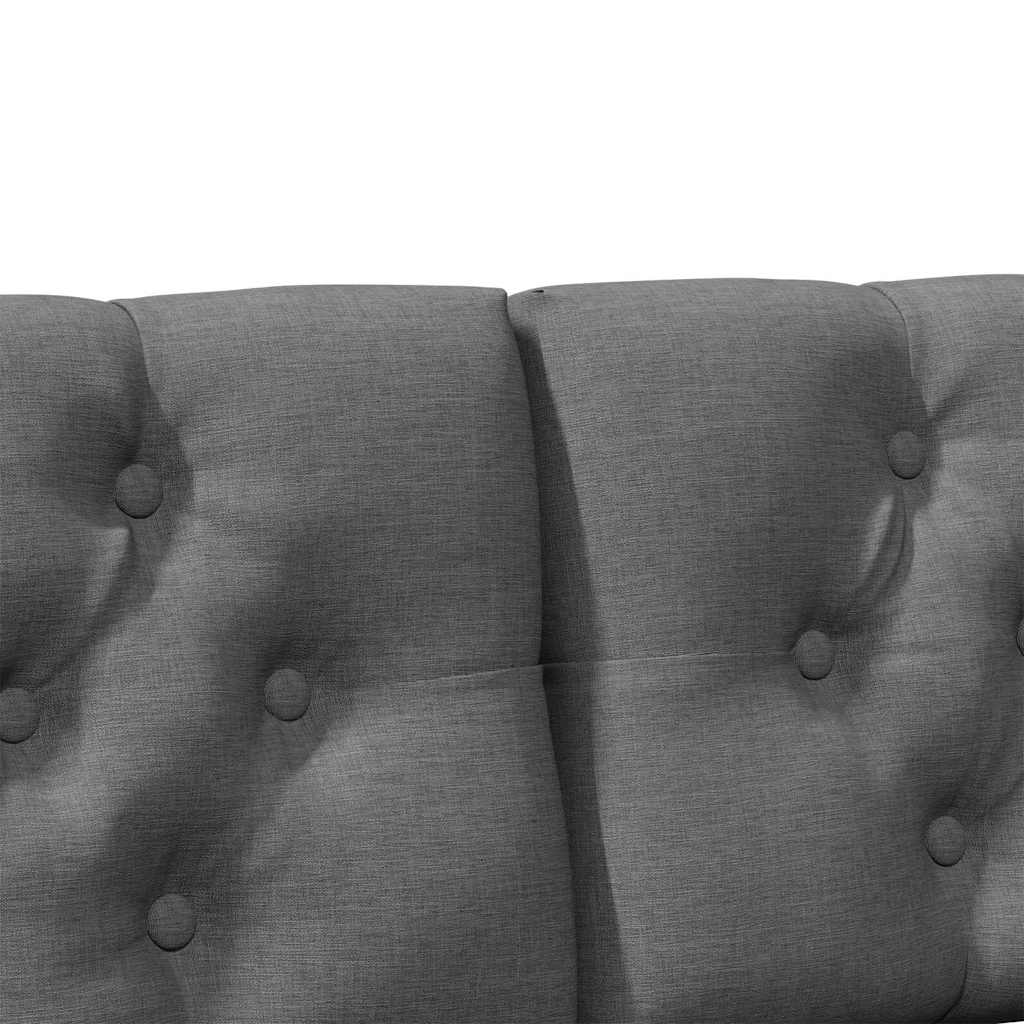 Gepolstertes Kopfteil Dunkelgrau 180 cm Massives Kiefernholz