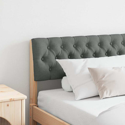 Gepolstertes Kopfteil Dunkelgrau 180 cm Massives Kiefernholz