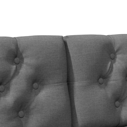 Gepolstertes Kopfteil Dunkelgrau 150 cm Massives Kiefernholz