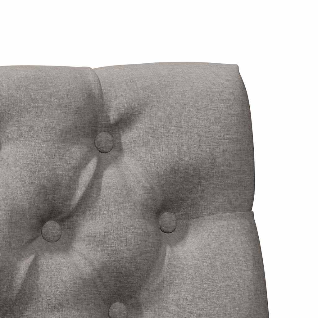 Gepolstertes Kopfteil Taupe 90 cm Massives Kiefernholz