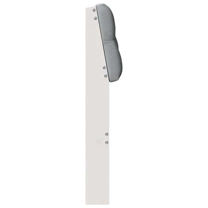 Gepolstertes Kopfteil Hellgrau 80 cm Massives Kiefernholz