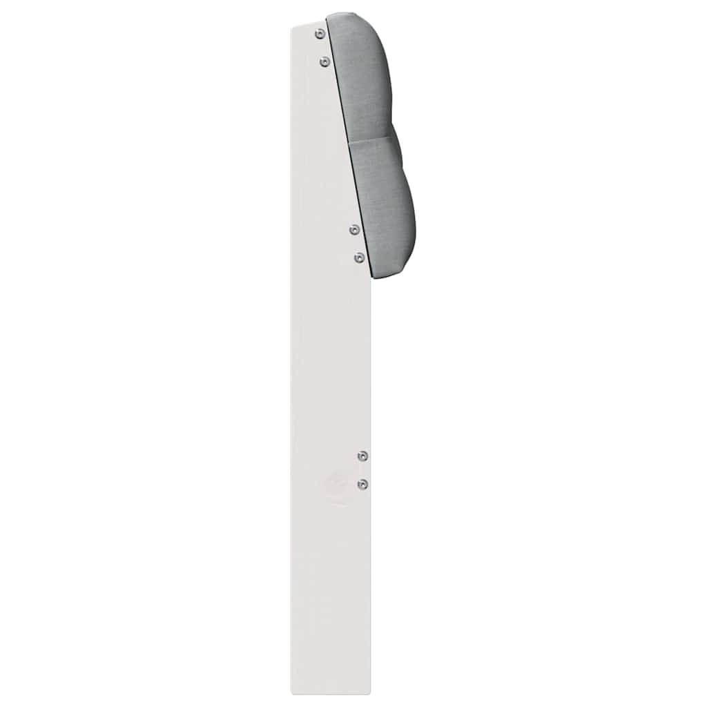 Gepolstertes Kopfteil Hellgrau 75 cm Massives Kiefernholz