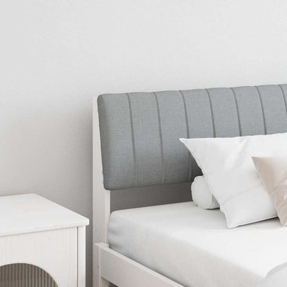 Gepolstertes Kopfteil Hellgrau 200 cm Massives Kiefernholz