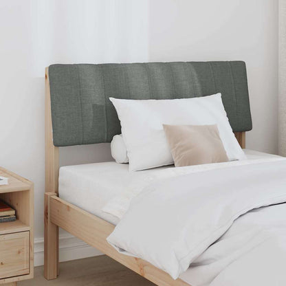 Gepolstertes Kopfteil Dunkelgrau 90 cm Massives Kiefernholz