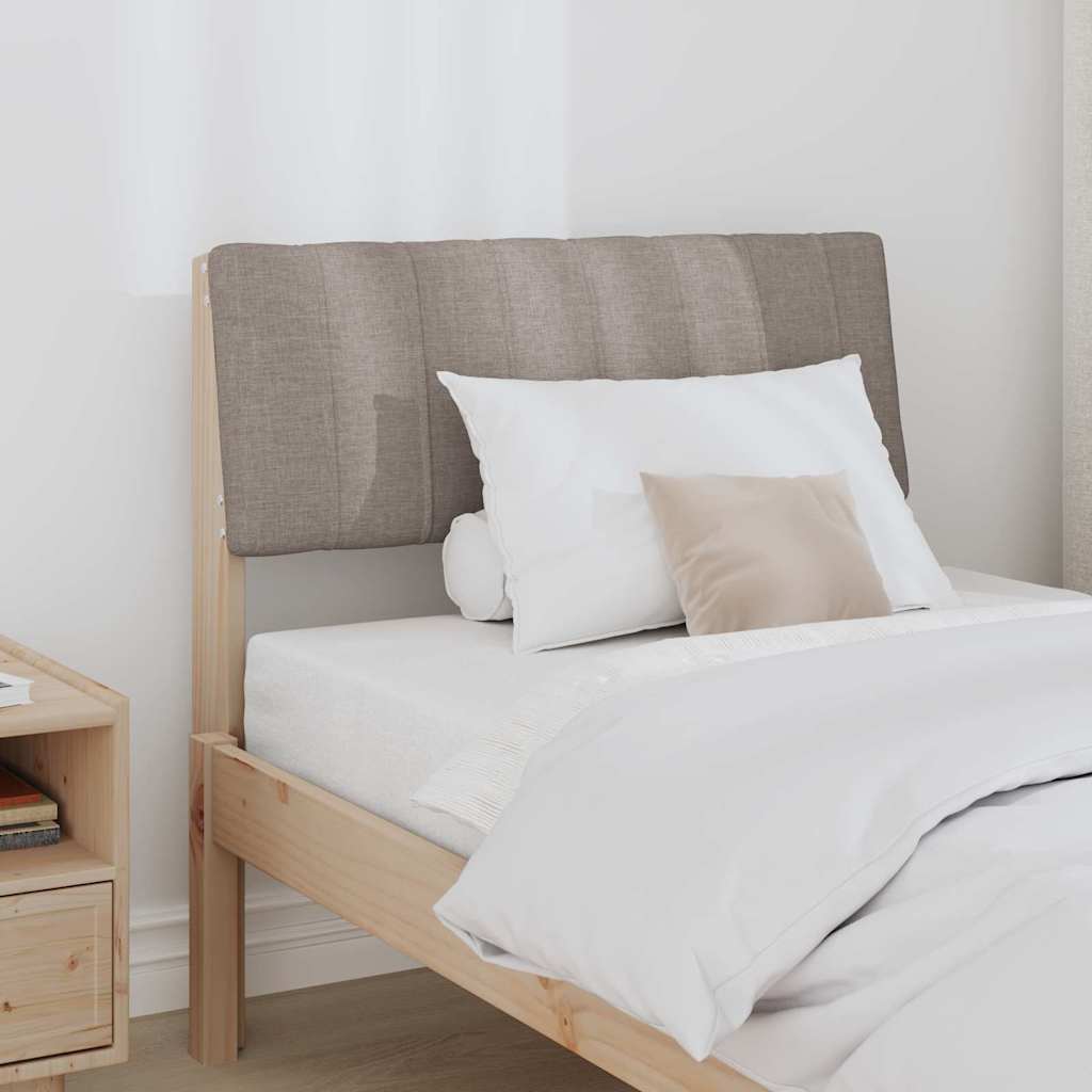 Gepolstertes Kopfteil Taupe 75 cm Massives Kiefernholz