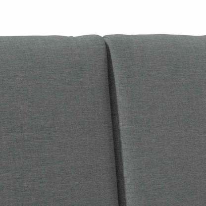Gepolstertes Kopfteil Dunkelgrau 150 cm Massives Kiefernholz