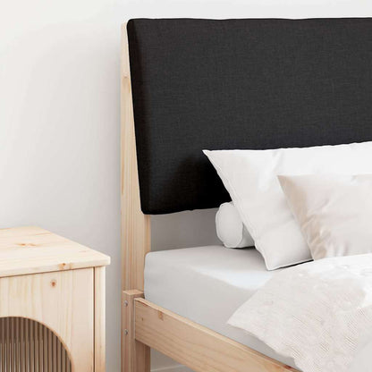 Gepolstertes Kopfteil Schwarz 80 cm Massives Kiefernholz
