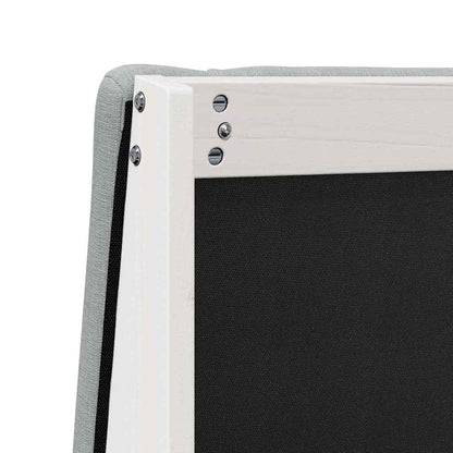 Gepolstertes Kopfteil Hellgrau 80 cm Massives Kiefernholz