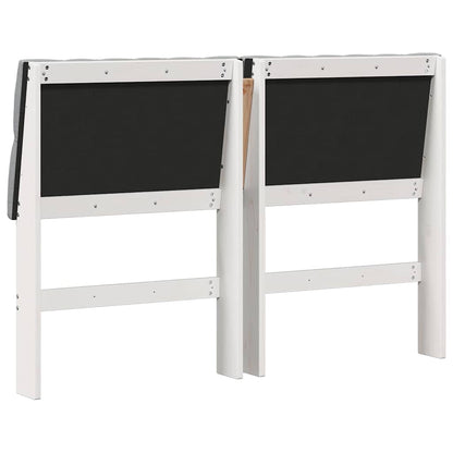 Gepolstertes Kopfteil Hellgrau 160 cm Massives Kiefernholz