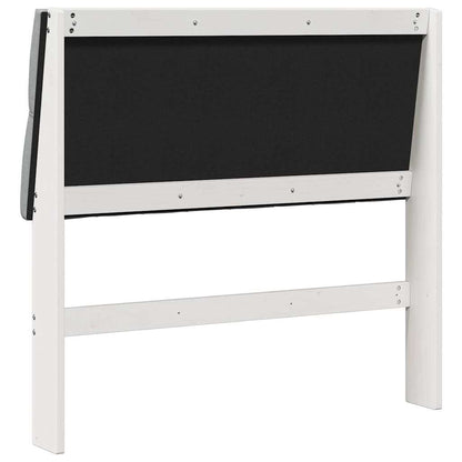 Gepolstertes Kopfteil Hellgrau 100 cm Massives Kiefernholz