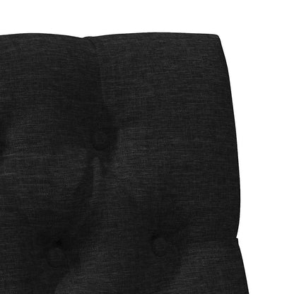 Gepolstertes Kopfteil Schwarz 80 cm Massives Kiefernholz