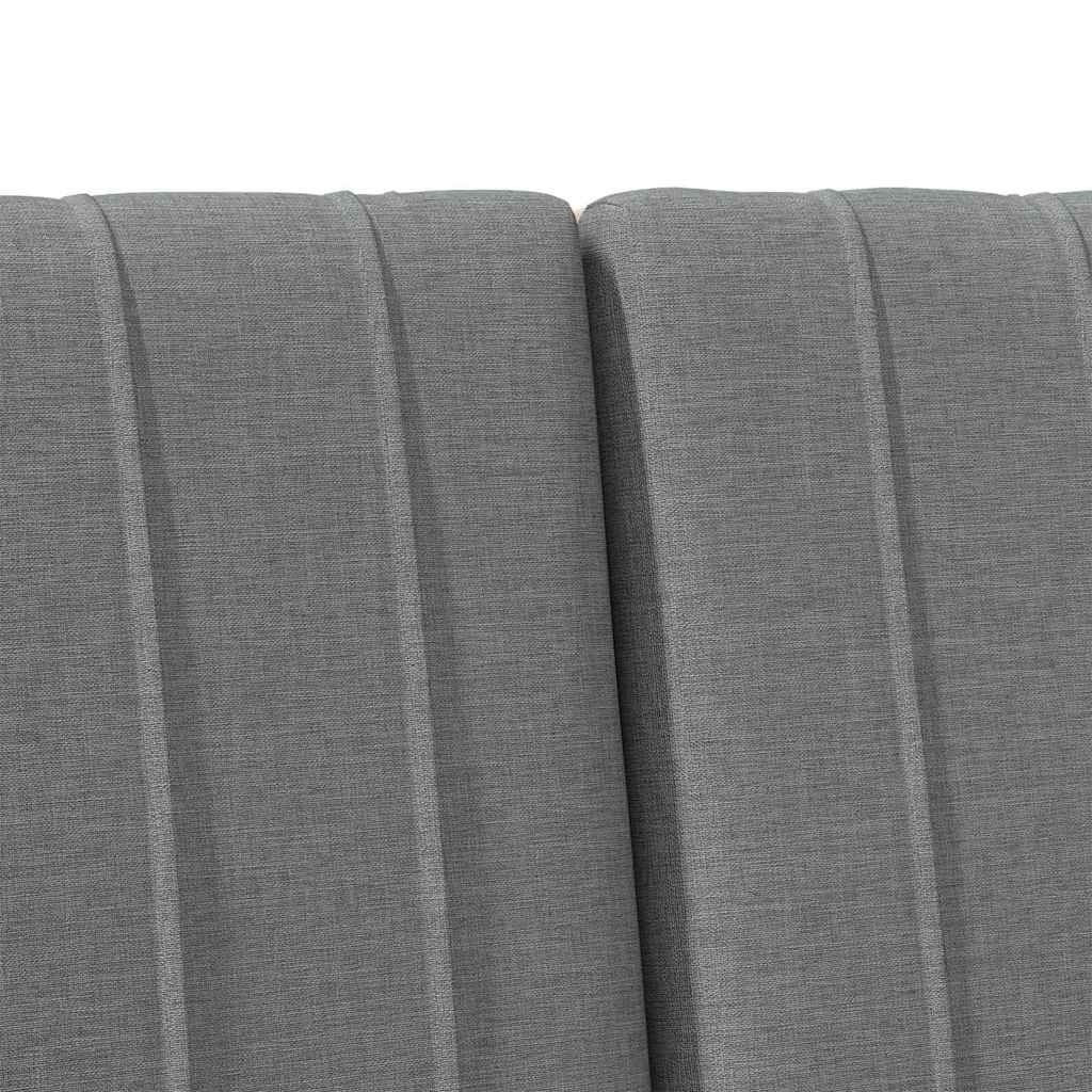 Gepolstertes Kopfteil Dunkelgrau 180 cm Massives Kiefernholz