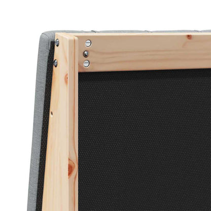 Gepolstertes Kopfteil Hellgrau 160 cm Massives Kiefernholz