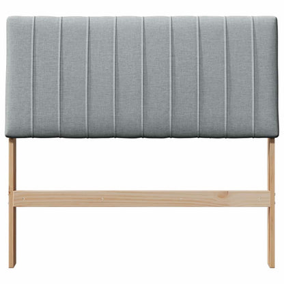 Gepolstertes Kopfteil Hellgrau 100 cm Massives Kiefernholz