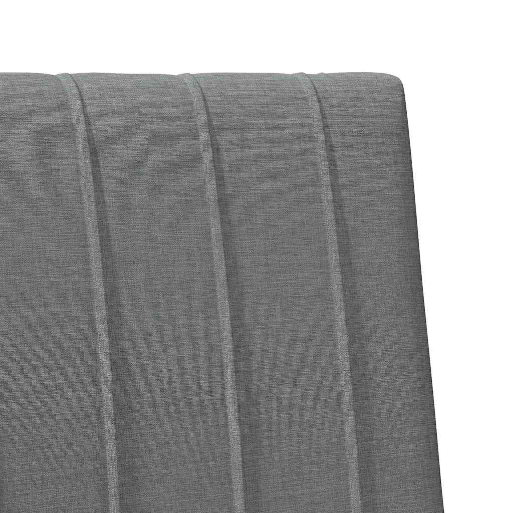 Gepolstertes Kopfteil Dunkelgrau 80 cm Massives Kiefernholz