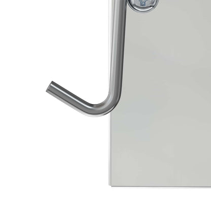 Kaninchenfütterer Silber 12,5 x 12,5 x 25 cm Verzinkter Stahl