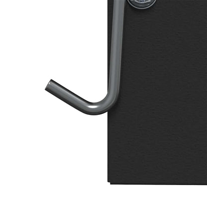 Kaninchenfütterer Schwarz 20 x 12,5 x 25 cm Kaltgewalzter Stahl