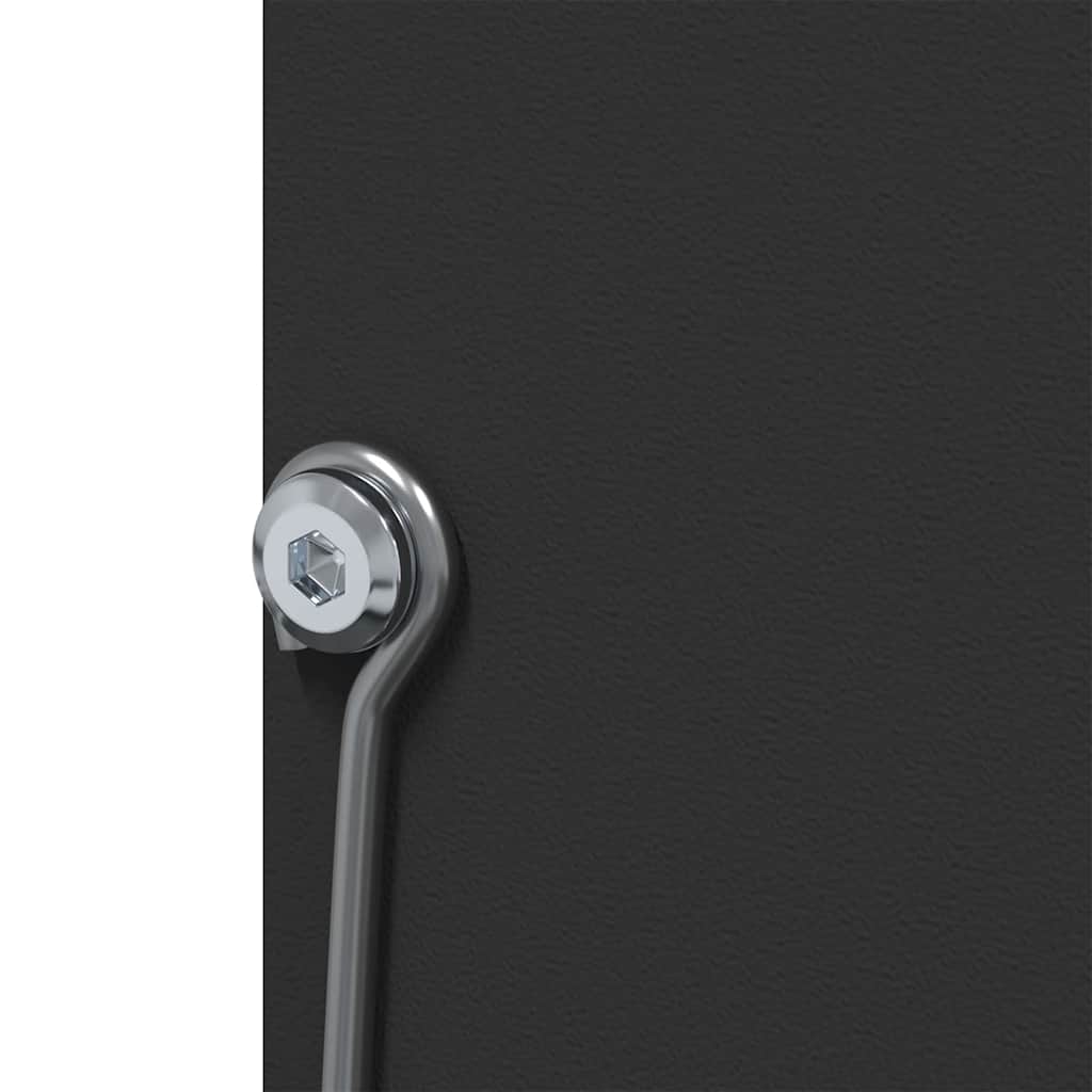 Kaninchenfütterer Schwarz 20 x 12,5 x 25 cm Kaltgewalzter Stahl