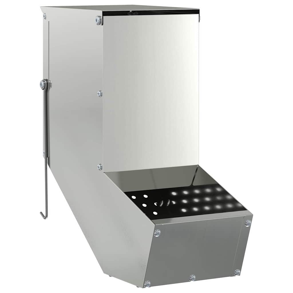 Kaninchenfütterer Silber 12,5 x 26 x 28,5 cm Verzinkter Stahl