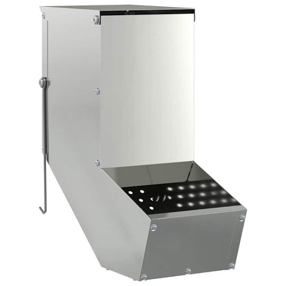 Kaninchenfütterer Silber 12,5 x 26 x 28,5 cm Verzinkter Stahl