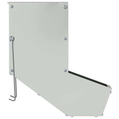 Kaninchenfütterer Silber 12,5 x 26 x 28,5 cm Verzinkter Stahl