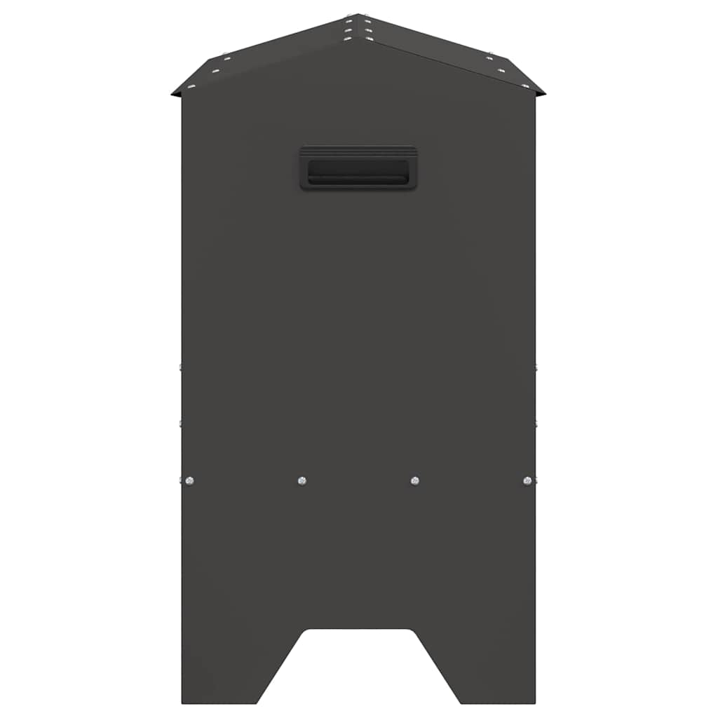 Futtertröge für Nutztiere Schwarz 79 x 35 x 62 cm