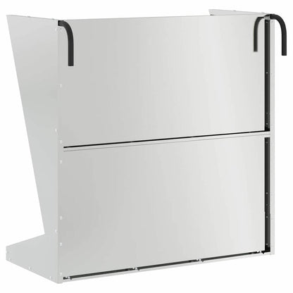 Heu Futterspender Silber 71 x 33 x 70 cm Verzinkter Stahl