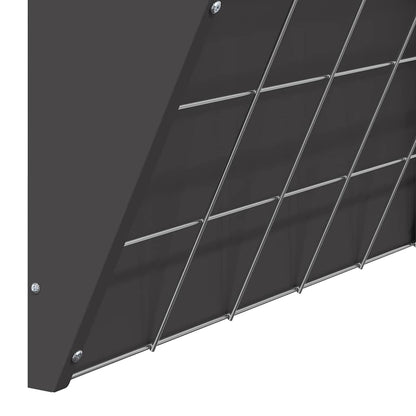 Hängender Heufutterspender Schwarz 61 x 33 x 66 cm