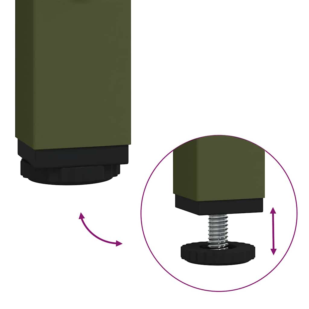 Viehfutterspender Olive Grün 100 x 60 x 90 cm
