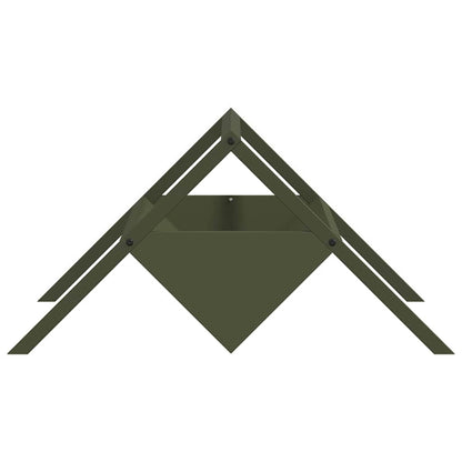Futtertröge für Nutztiere Olive Grün 111 x 76 x 38 cm