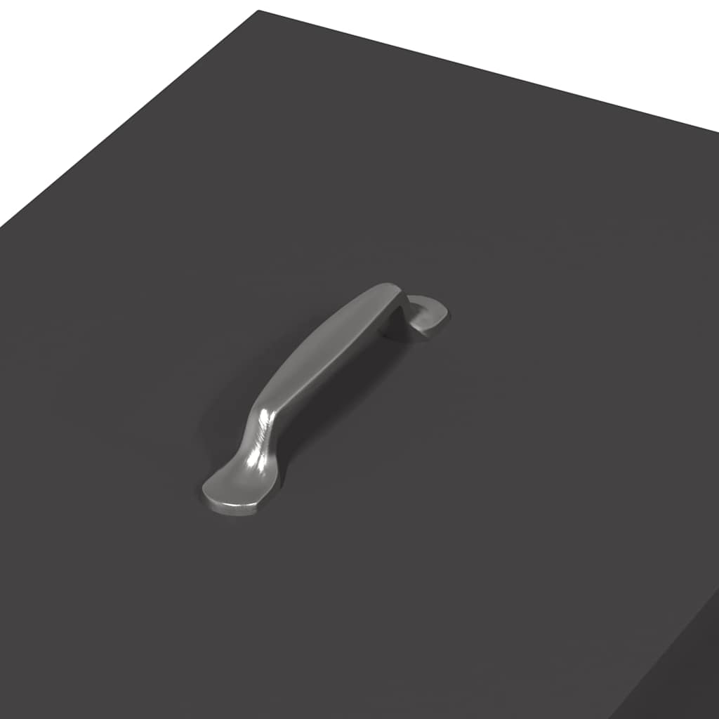 Hühnerfütterer Schwarz 40,5 x 45 x 41 cm Kaltgewalzter Stahl