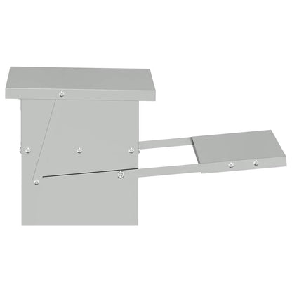 Hühnertretfeeder Silber 48,5 x 39,5 x 19 cm Verzinkter Stahl