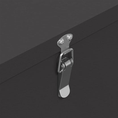 Hühnerfütterer Schwarz 32,5 x 20,5 x 43 cm Kaltgewalzter Stahl