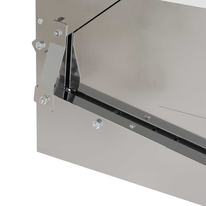 Hühnertretfeeder Silber 50 x 40 x 29 cm Verzinkter Stahl