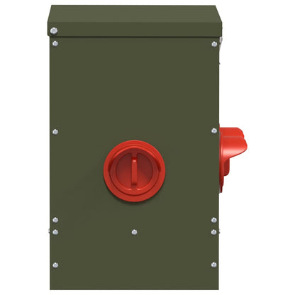 Hühnerfütterer 2 pcs Olive Grün 40,5 x 25 x 38 cm