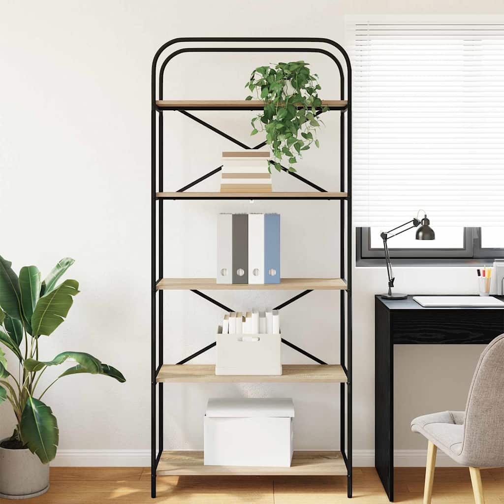 Bücherregal Sonoma-Eiche 80 x 30 x 183 cm Holzwerkstoff